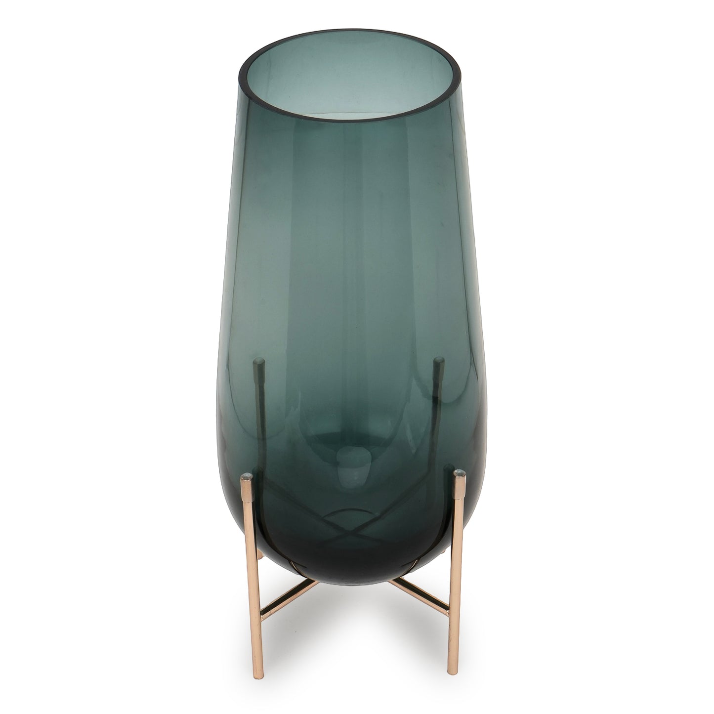 Emerald Rise Glass Vase