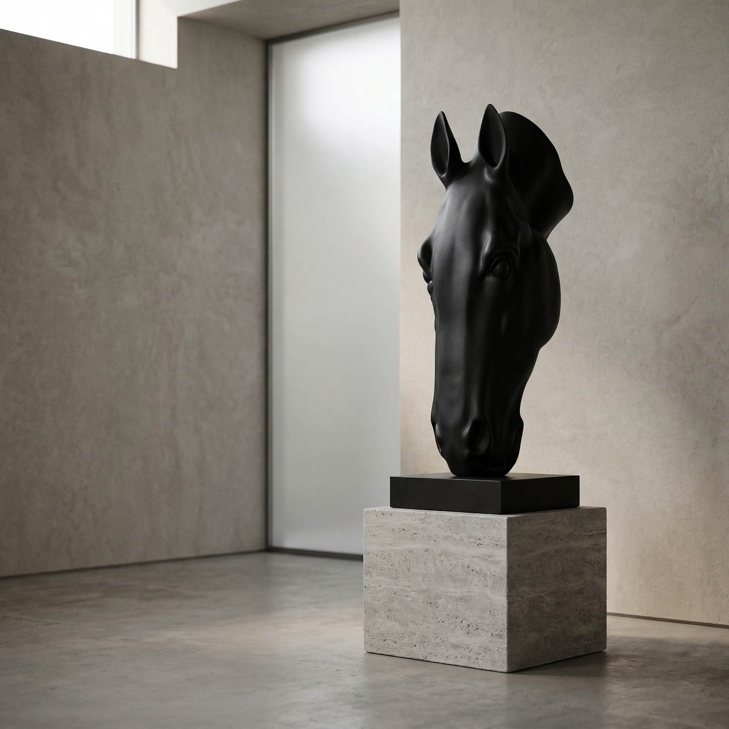 Equus Noir Horse Statue