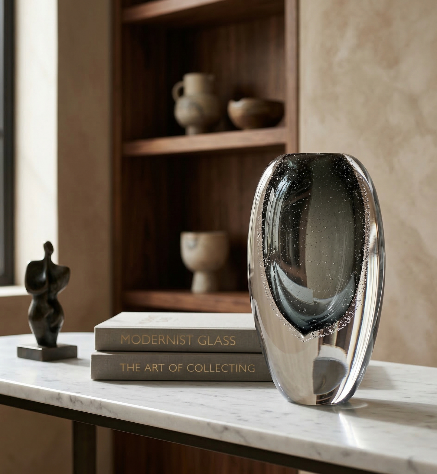 Eclipse Shadow Crystal Vase