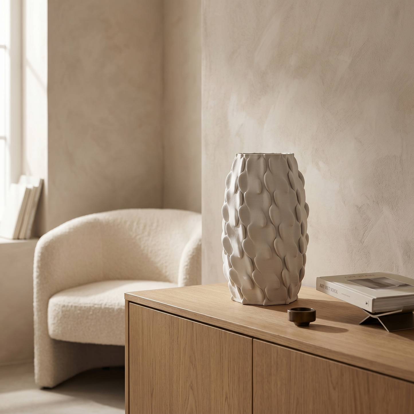 Morrow Form Vase - White