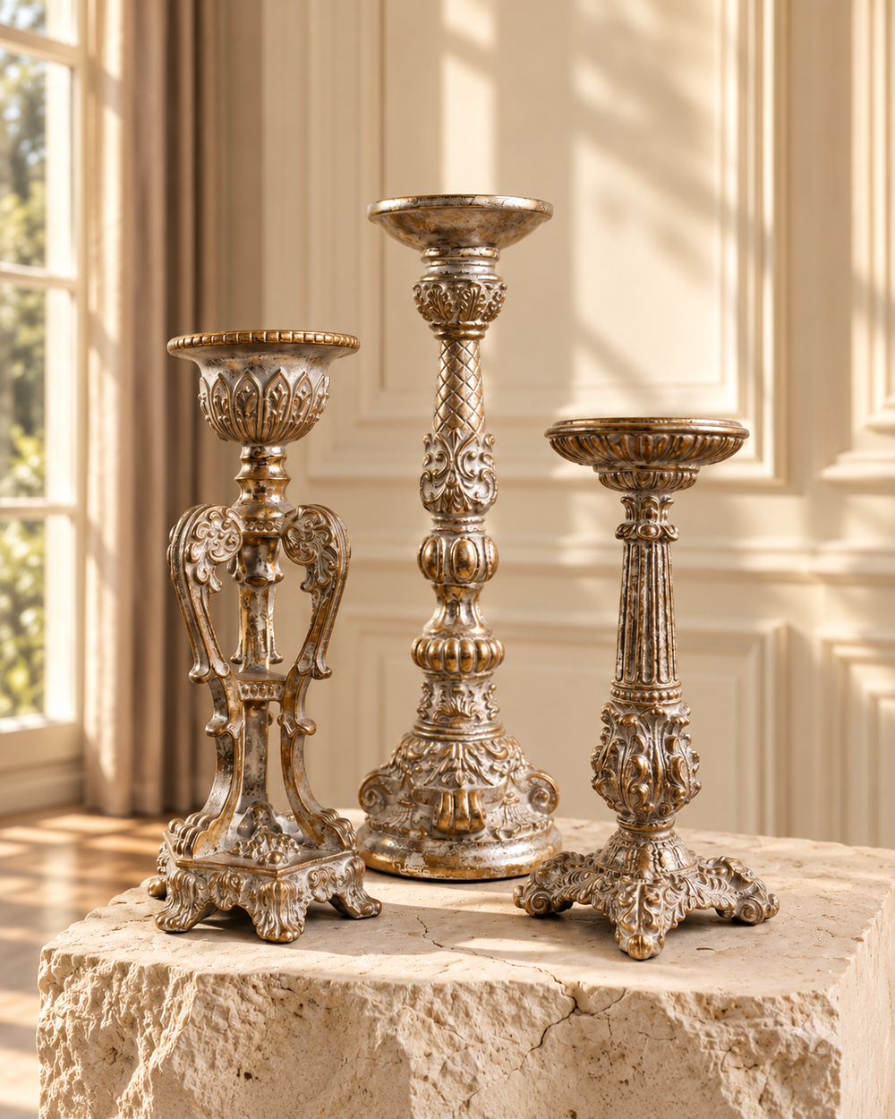 Versailles Pedestal Candle Holders