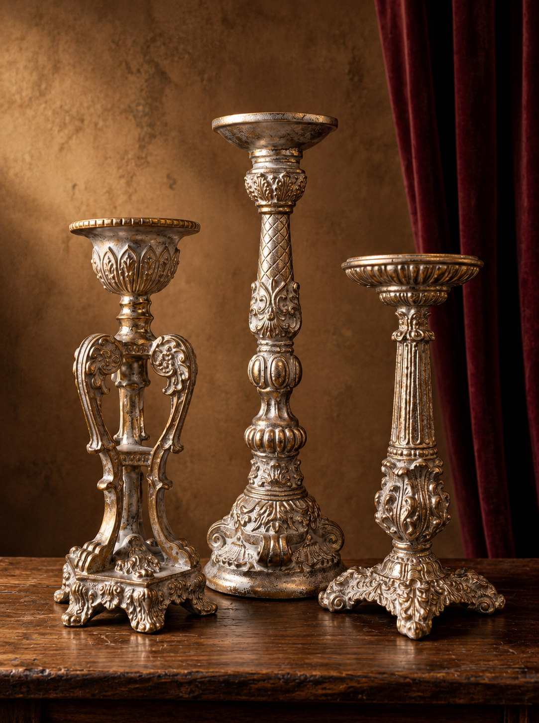 Versailles Pedestal Candle Holders