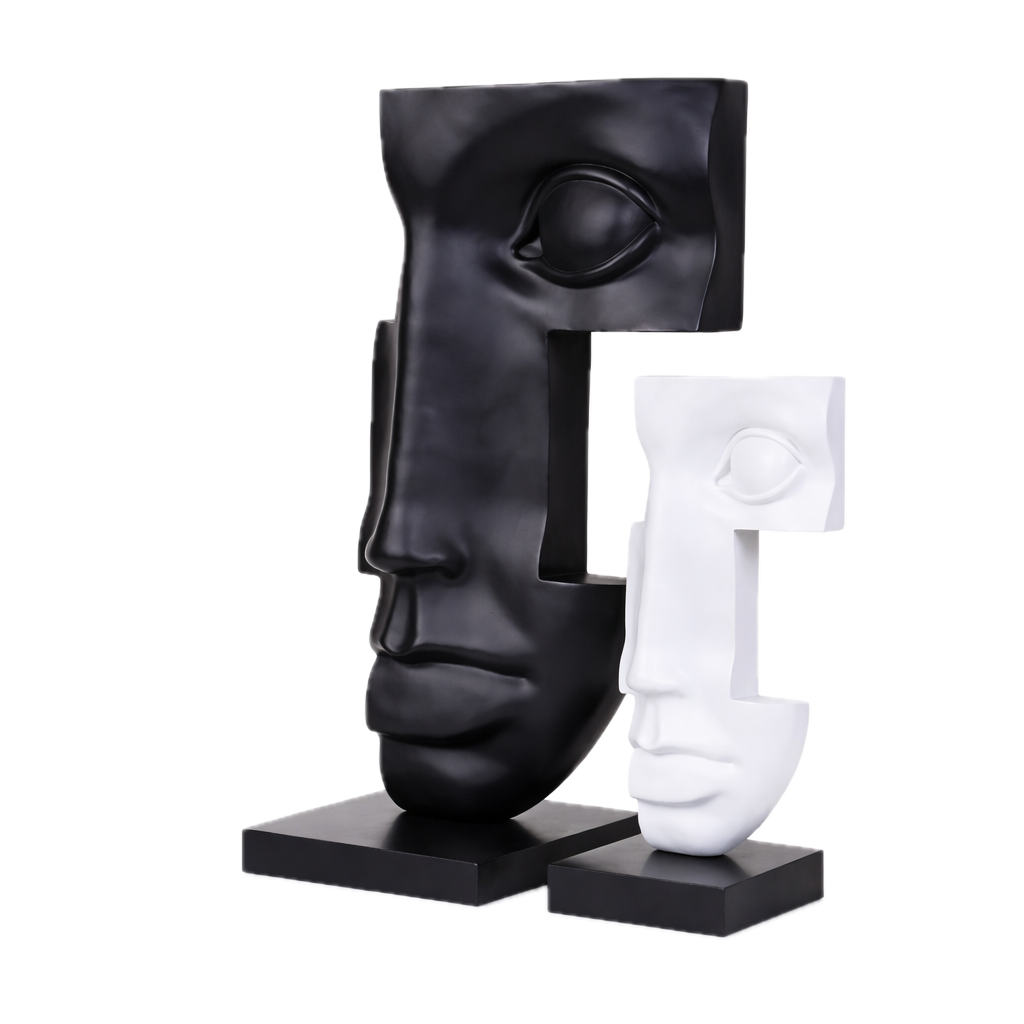 Duality Void Face Sculpture
