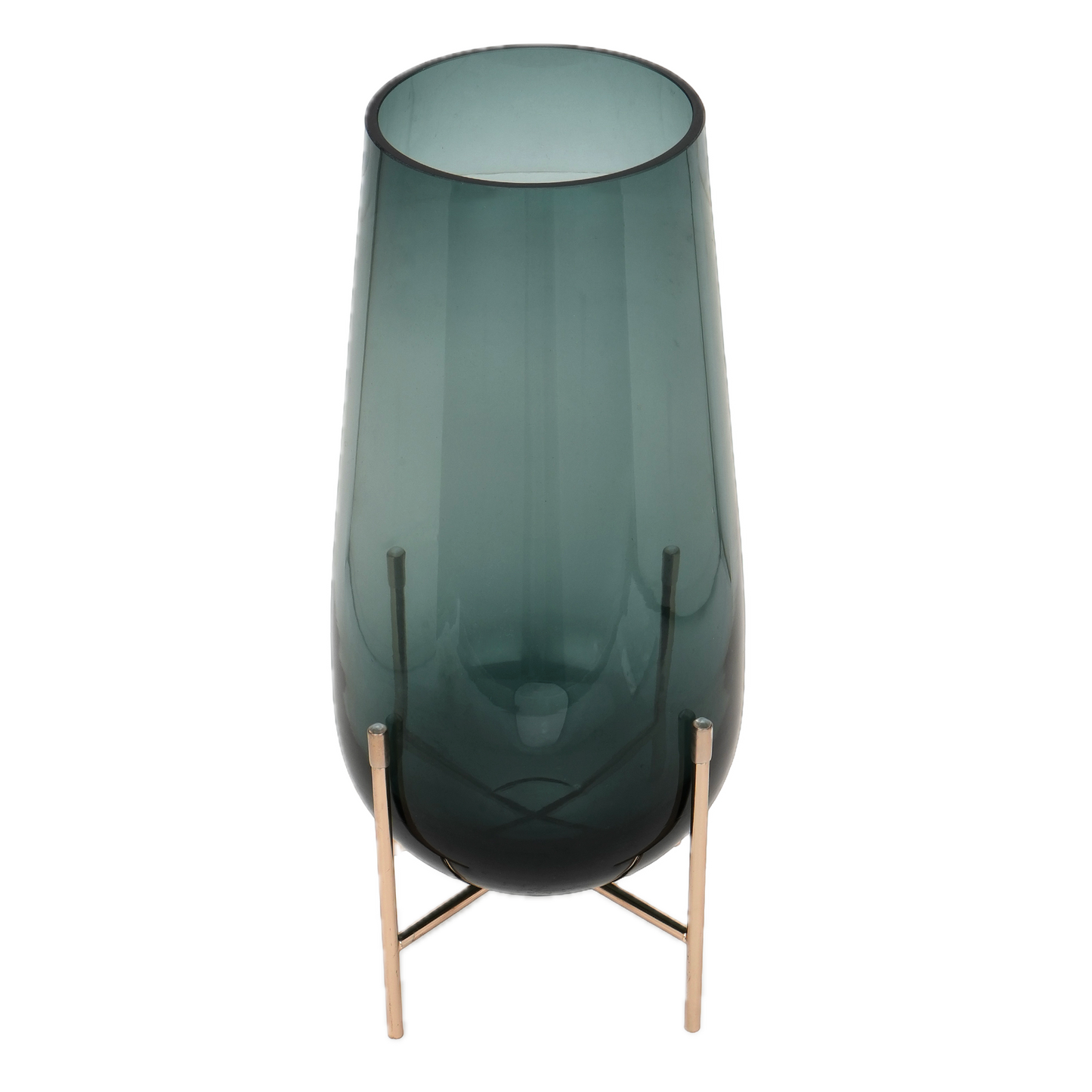 Emerald Rise Glass Vase