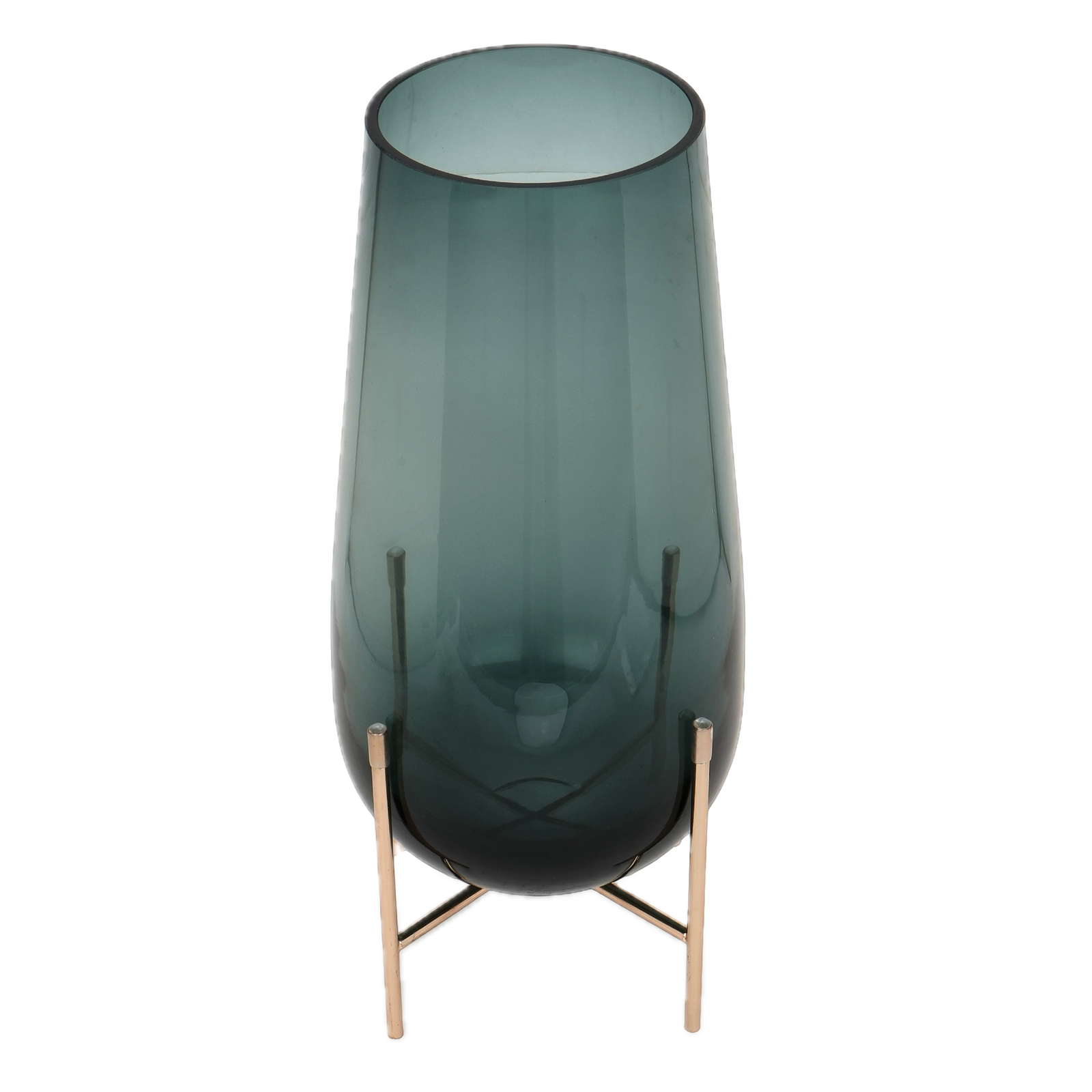 Emerald Rise Glass Vase