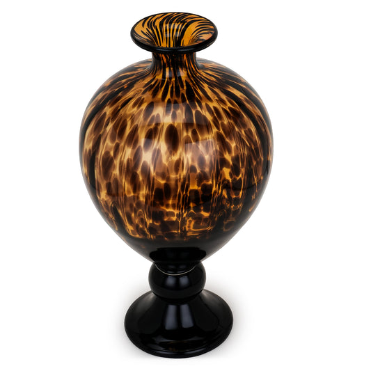 Carmelo Leopard Glass Vase