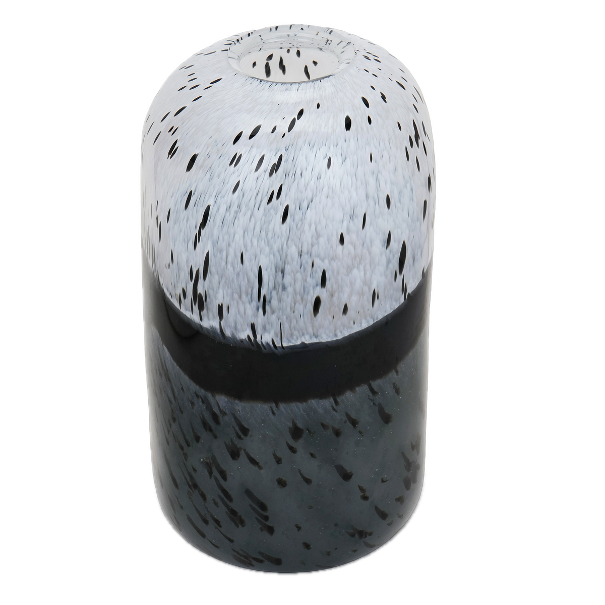 Moonshadow Speckled Glass Vase