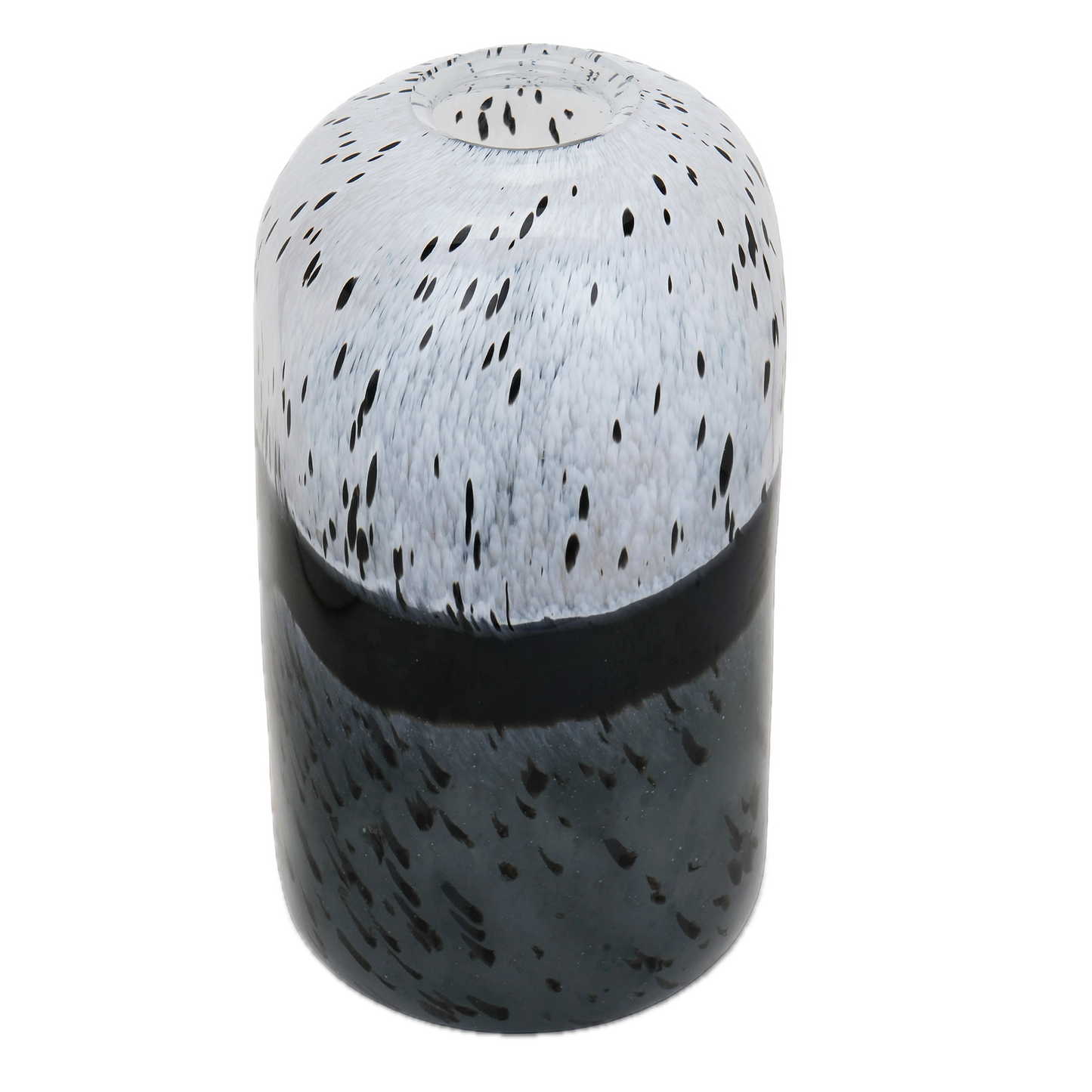 Moonshadow Speckled Glass Vase