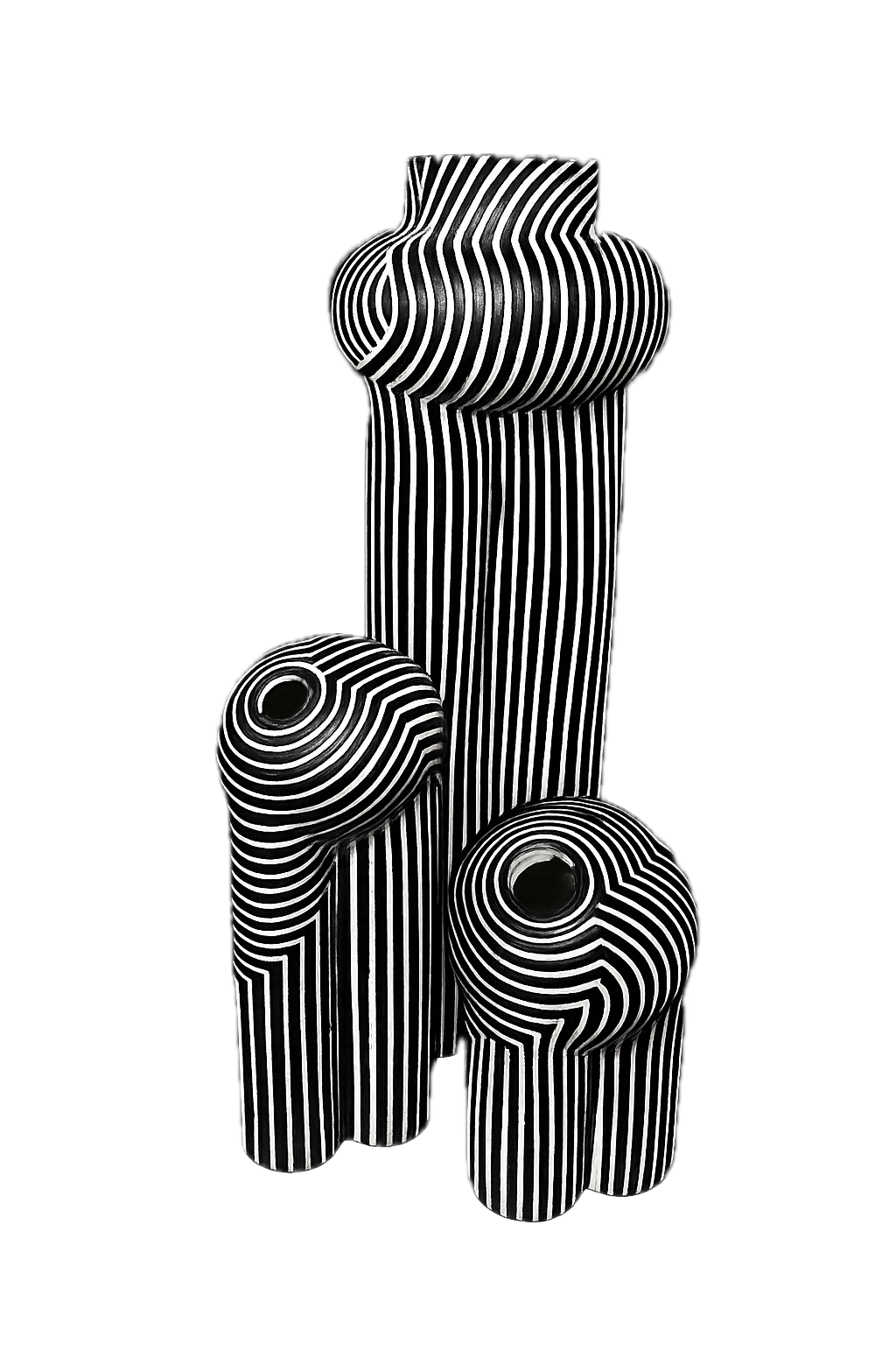 Memphis Noir Vase Set
