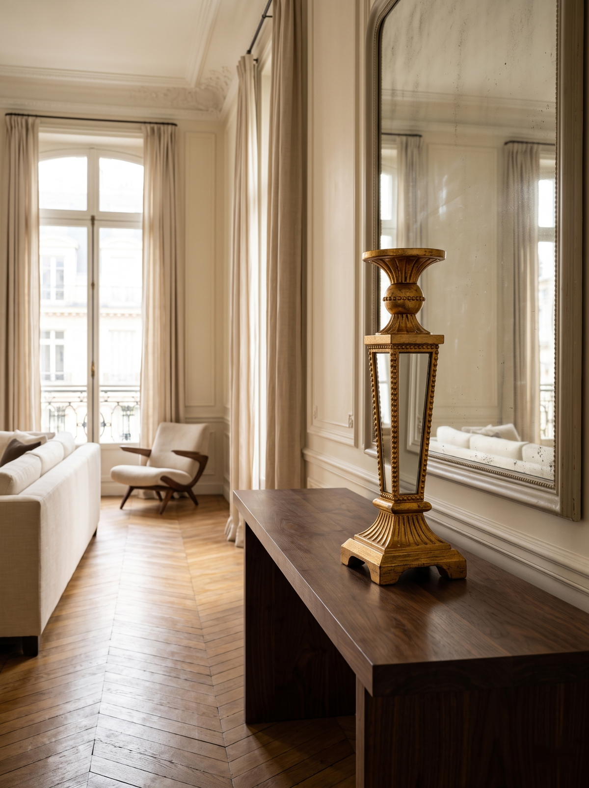 Galerie Gilt Candle Holder