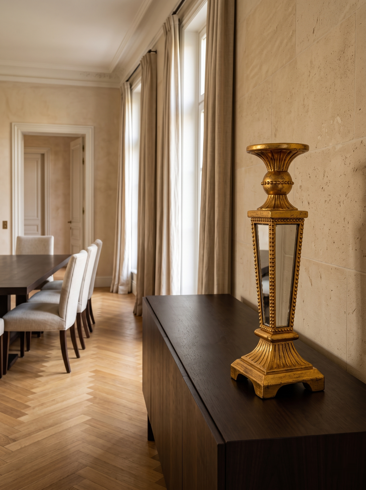 Galerie Gilt Candle Holder