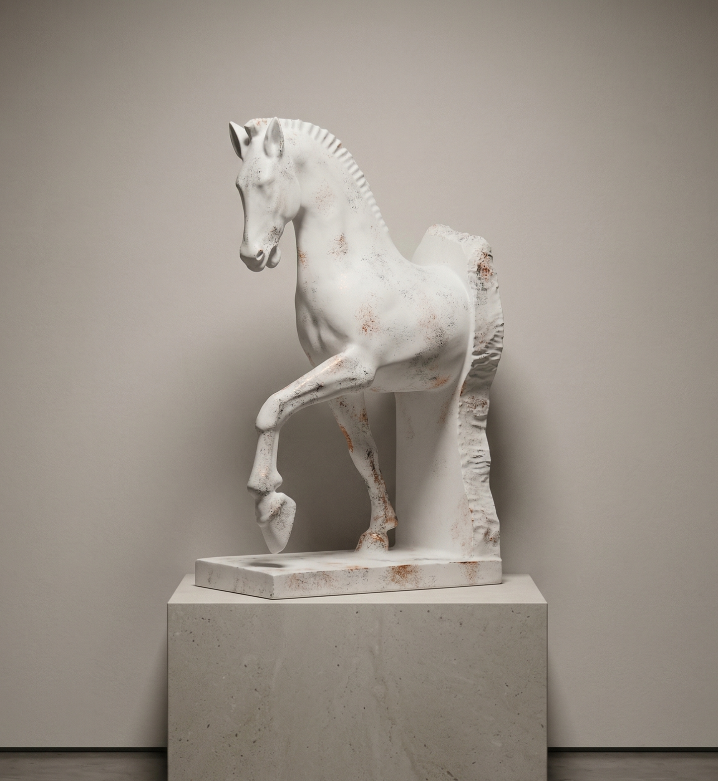 Studio Drip Stallion Horse Statue
