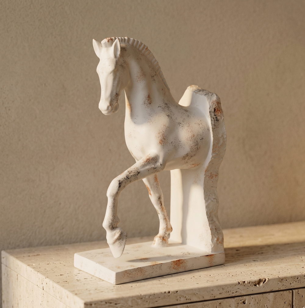 Studio Drip Stallion Horse Statue