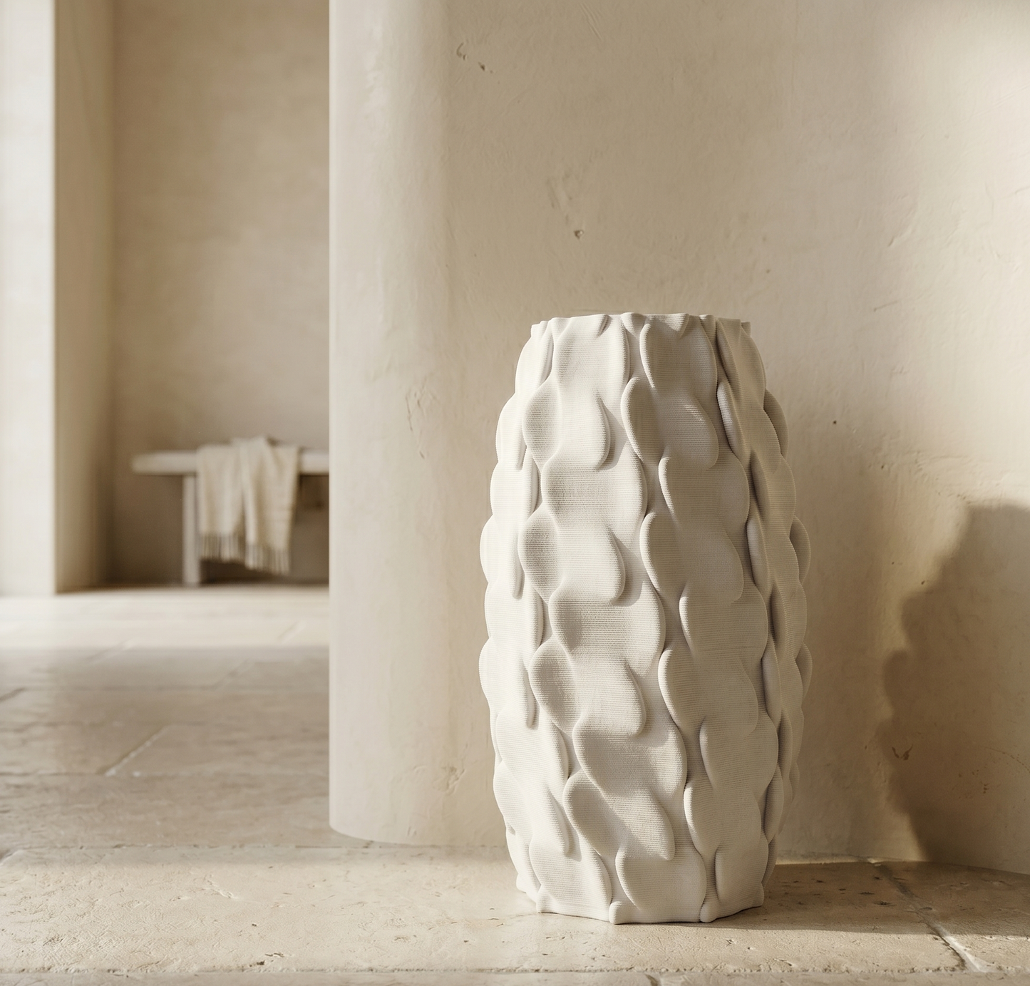 Morrow Form Vase - White