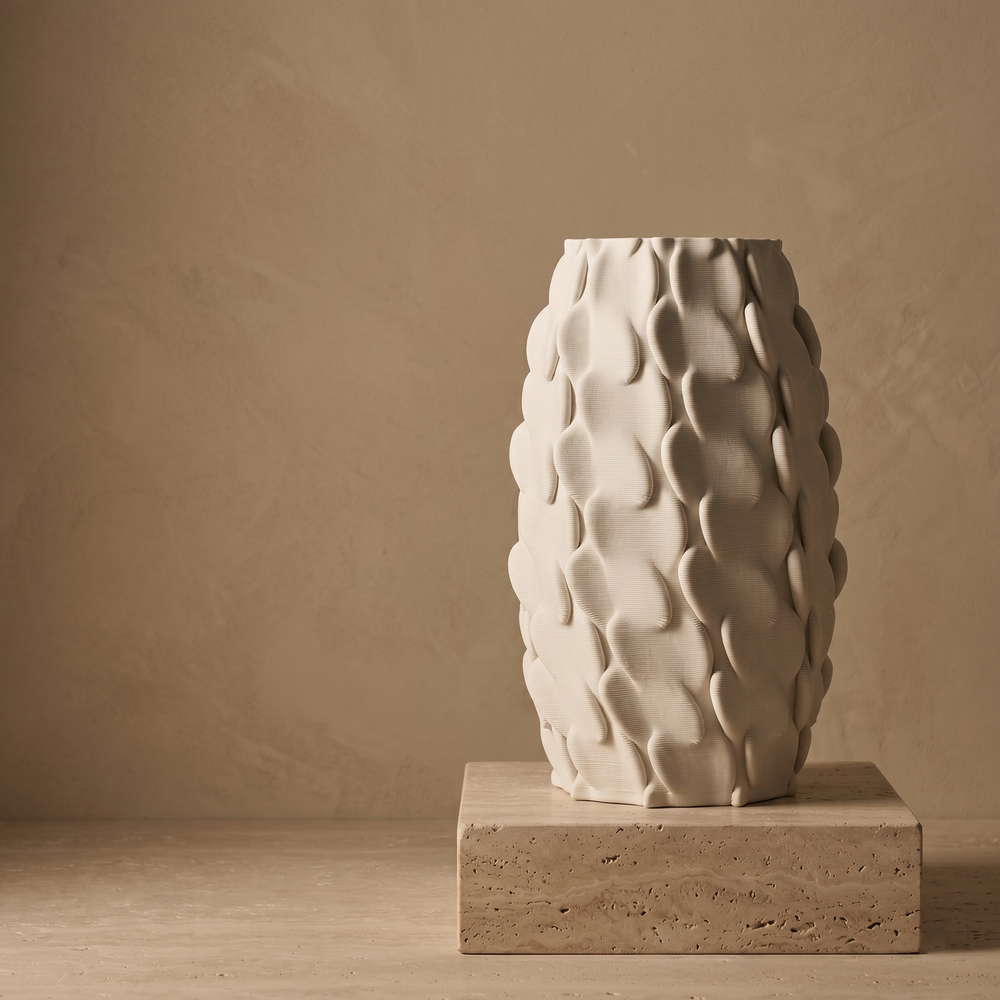 Morrow Form Vase - White