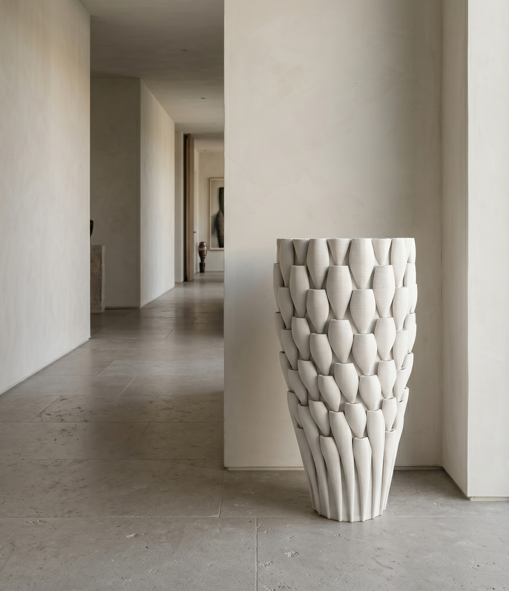 White Coral Gathering Vase