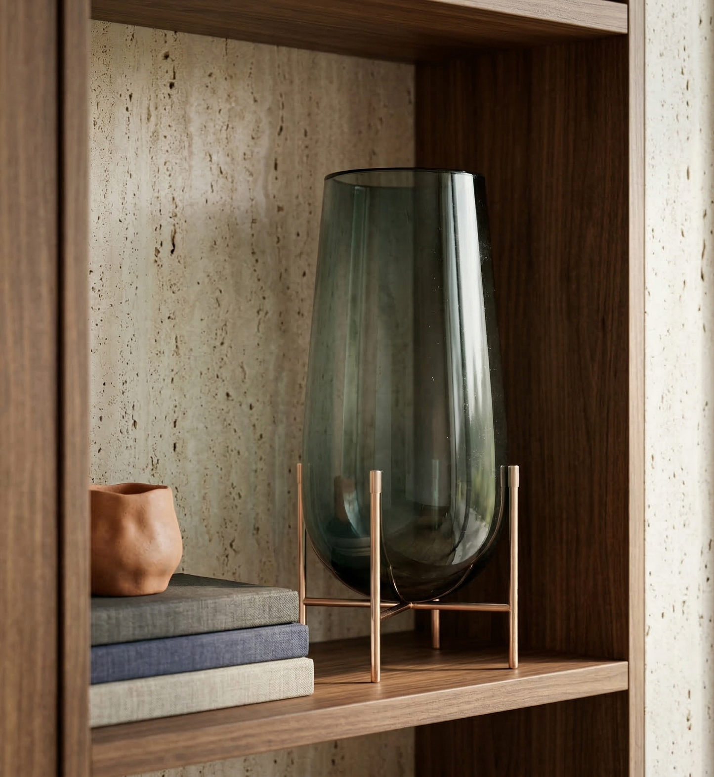 Emerald Rise Glass Vase