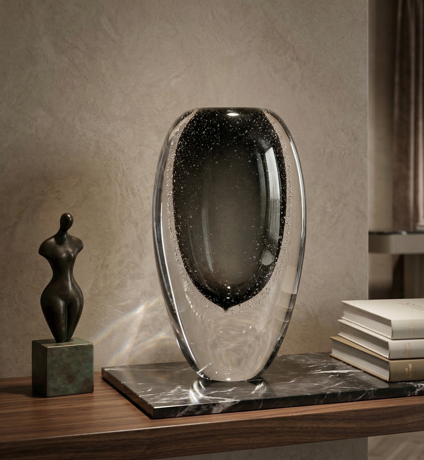 Eclipse Shadow Crystal Vase