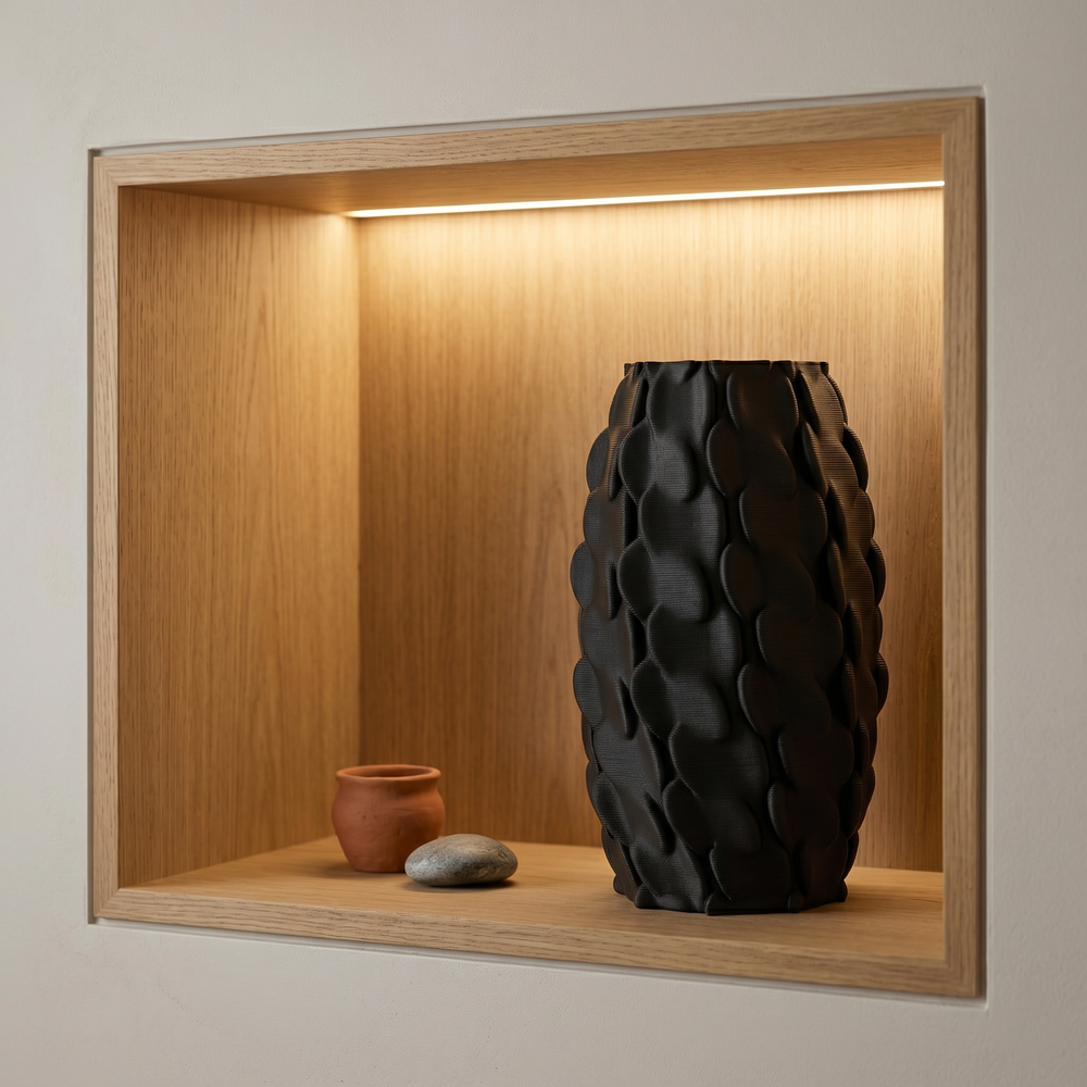 Morrow Form Vase - Black
