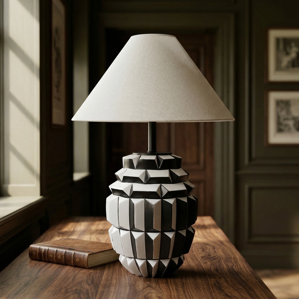 Damier Prism Table Lamp