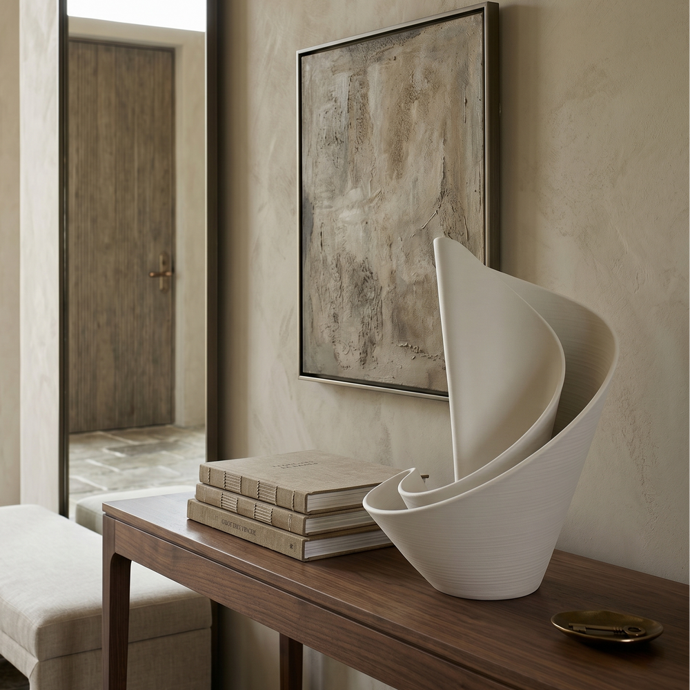 Velum Fold Vase - White