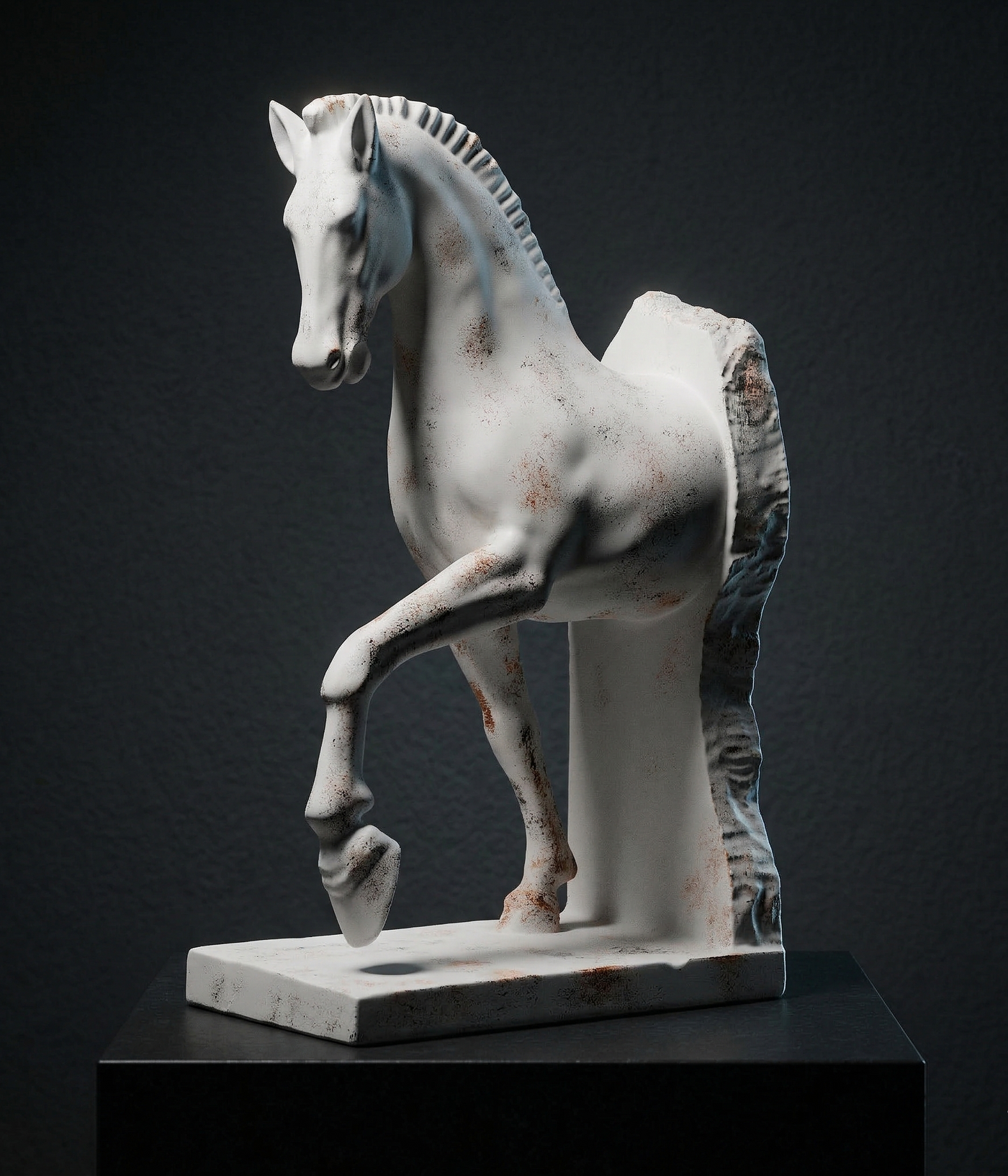 Studio Drip Stallion Horse Statue