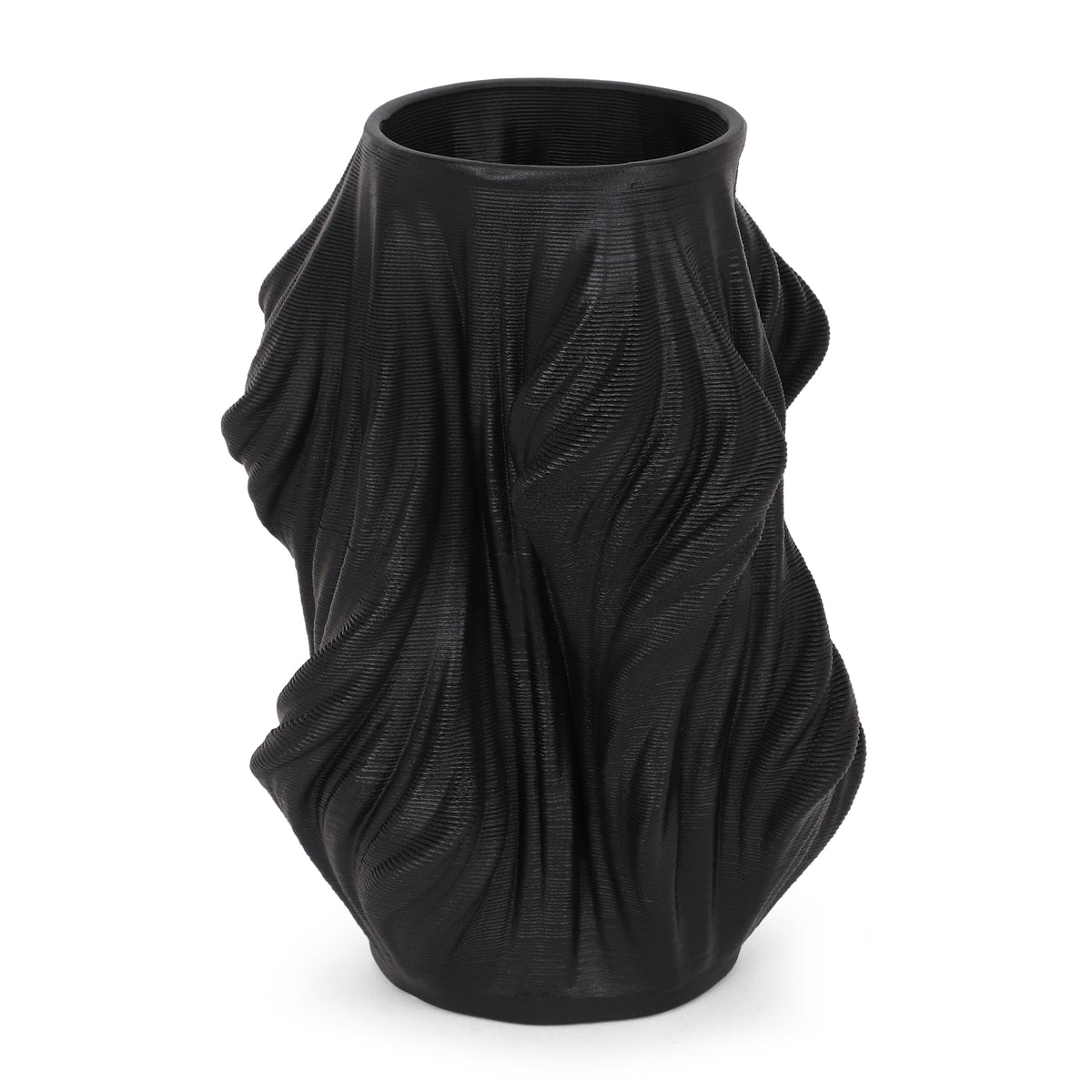 Twisted Silhouette Petit Vase-Black