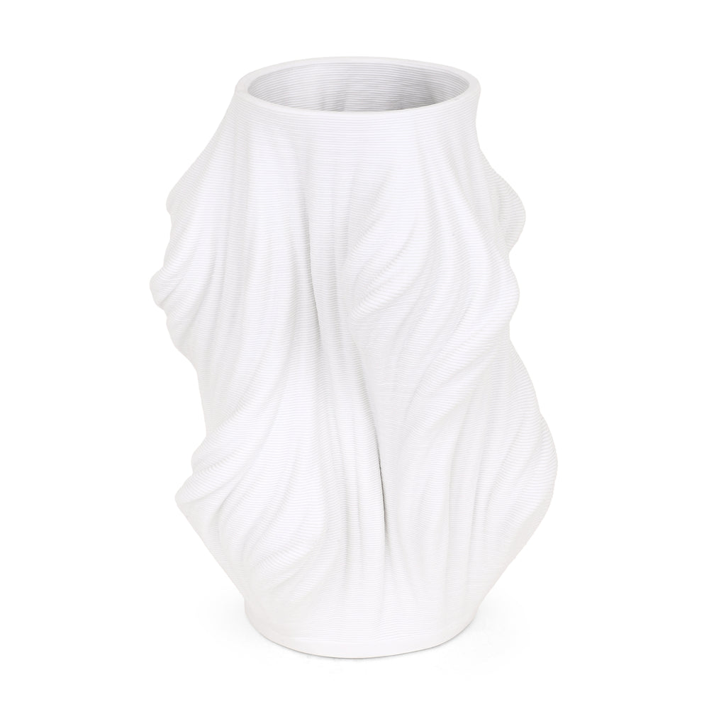 Twisted Silhouette Petit Vase-White