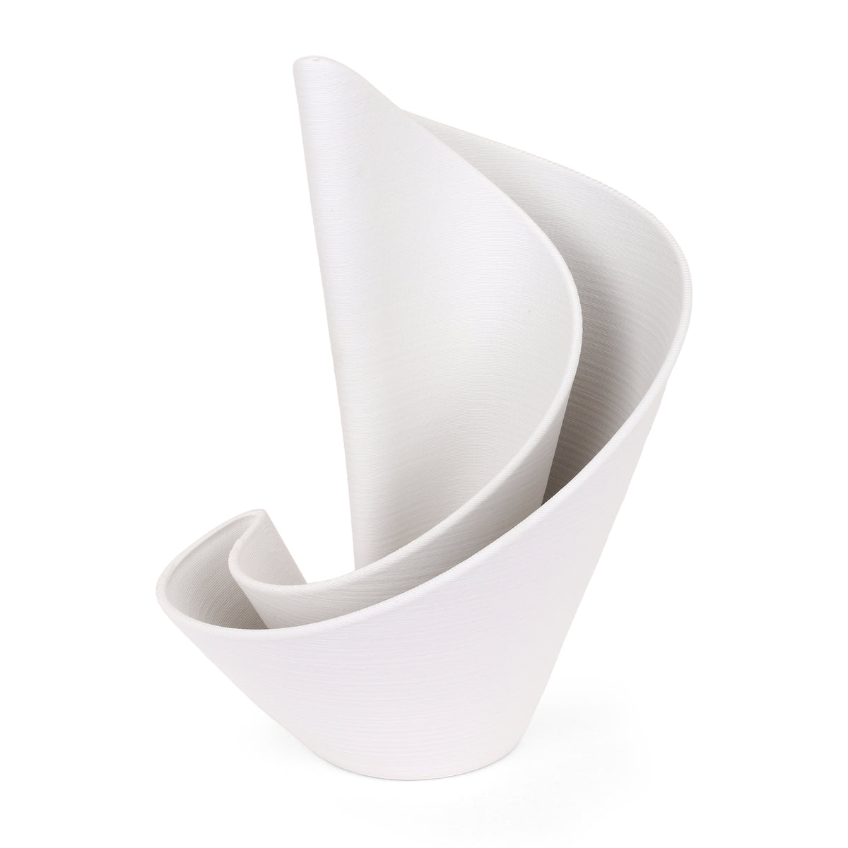 Velum Fold Vase - White