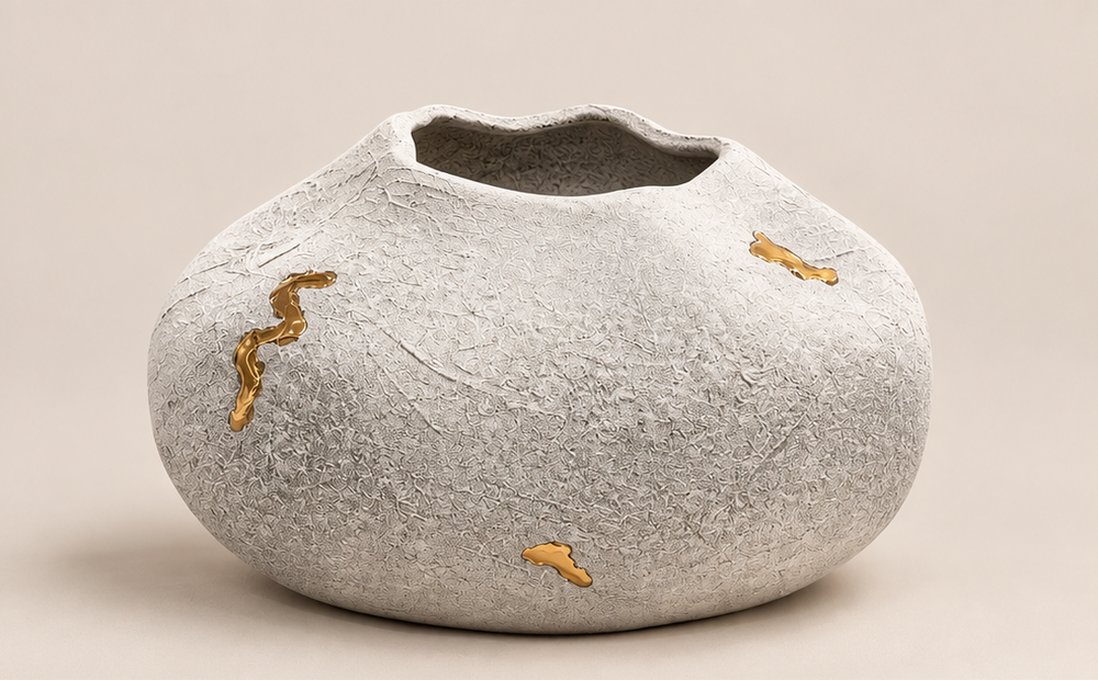 Kintsugi Ceramic Vases | Set of 3